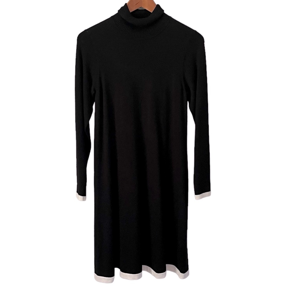 AGB Mock/Turtle Neck Black Sweater Dress Size Medium
